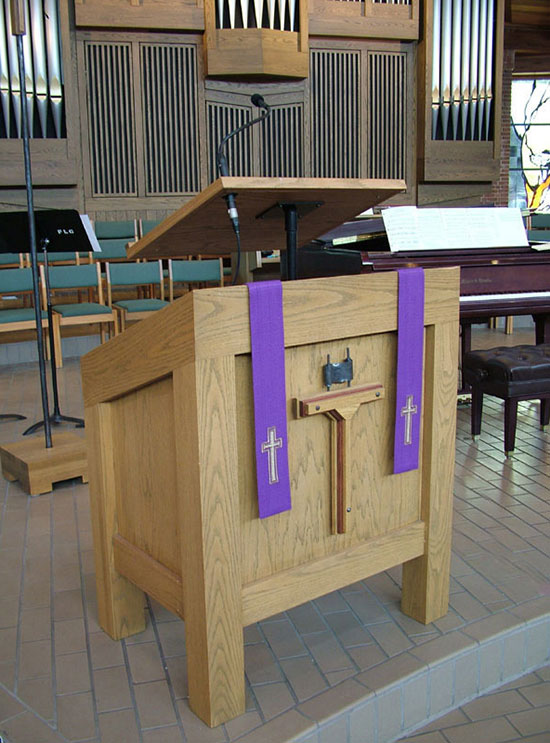 First Evangelical Lutheran Church Platform Podium