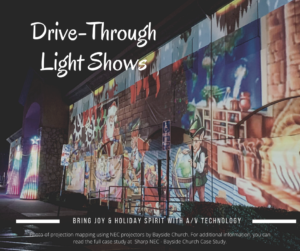 Immersive holiday drive-through light shows can get everyone feeling festive while staying safe--and bring them to your business or church. 