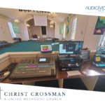 Christ Crossman United Methodist Church, located in Falls Church, Virginia, needed to upgrade their church’s audio-video equipment just as the COVID-19 pandemic was hitting. Audio-Video Group was pleased to be able to help them safely and effectively achieve their goals. CCUMC is a growing and diverse faith-based community that prides itself on its inclusivity.